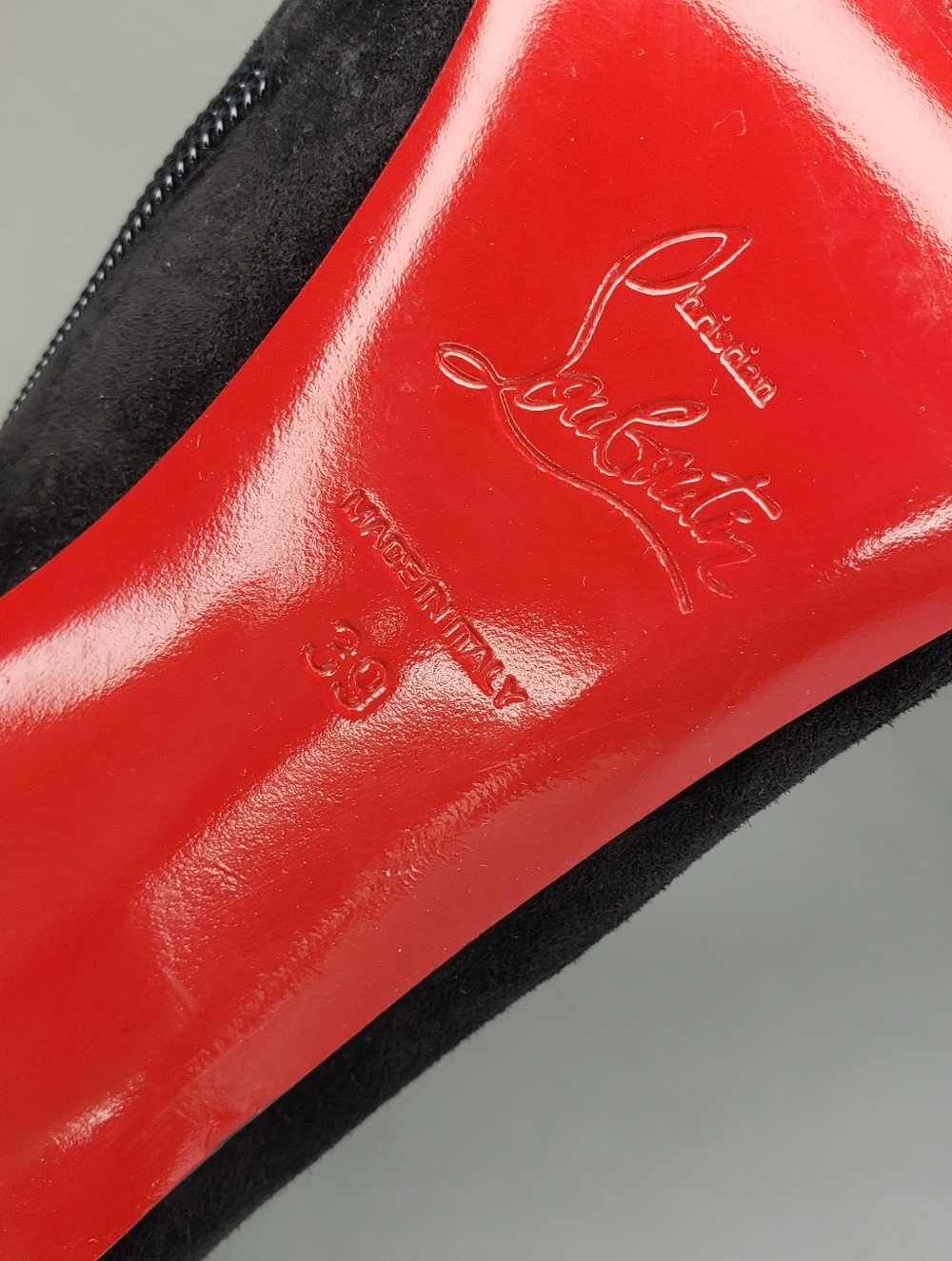 Christian Louboutin Black Suede Pointed Toe Stiletto Ankle Boots - Picture 12 of 16